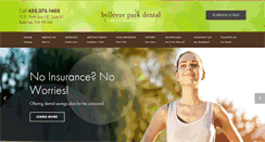 Desktop Screenshot of bellevueparkdental.com